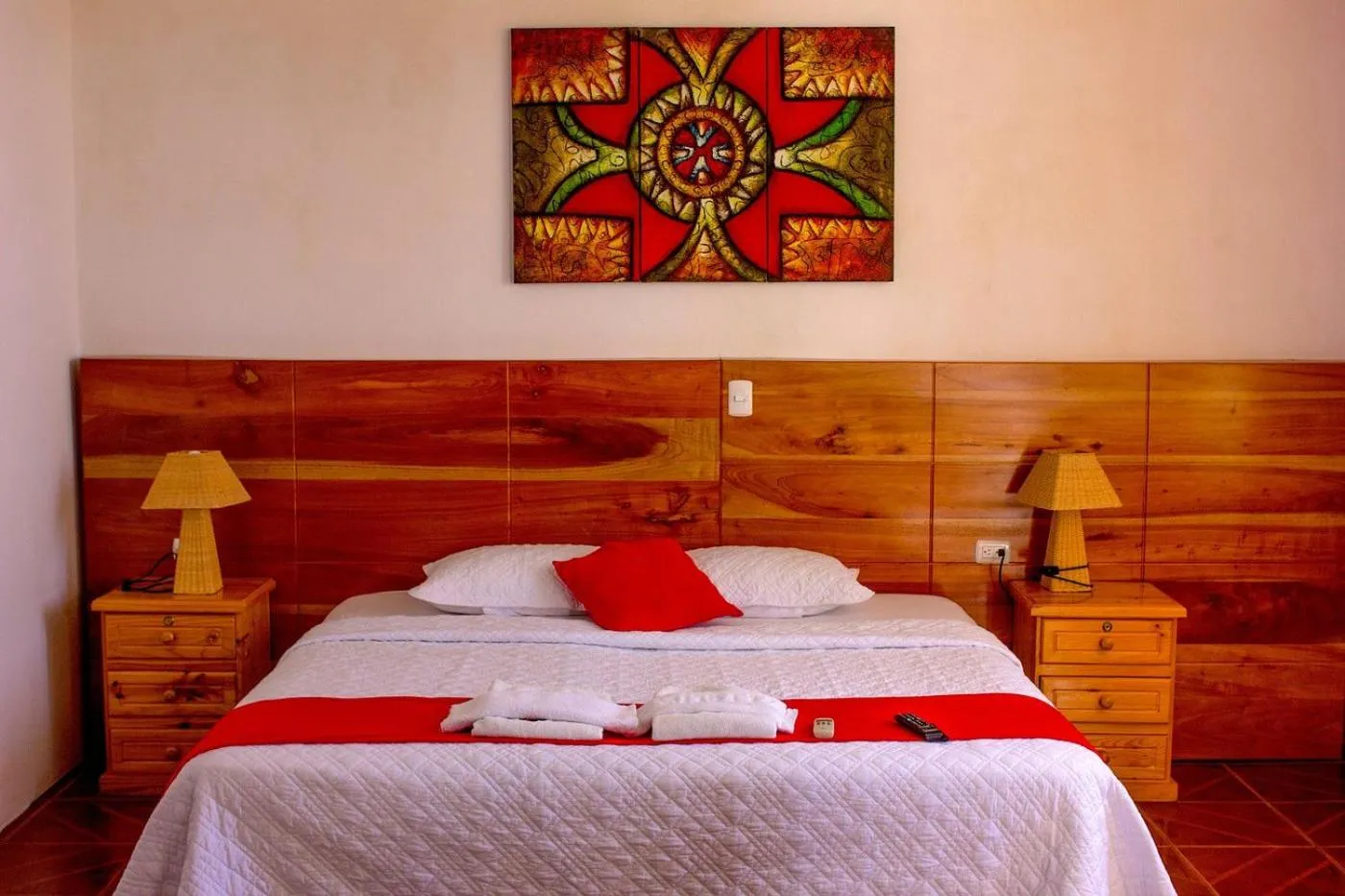 Bed in Hotel La Casa de Judy