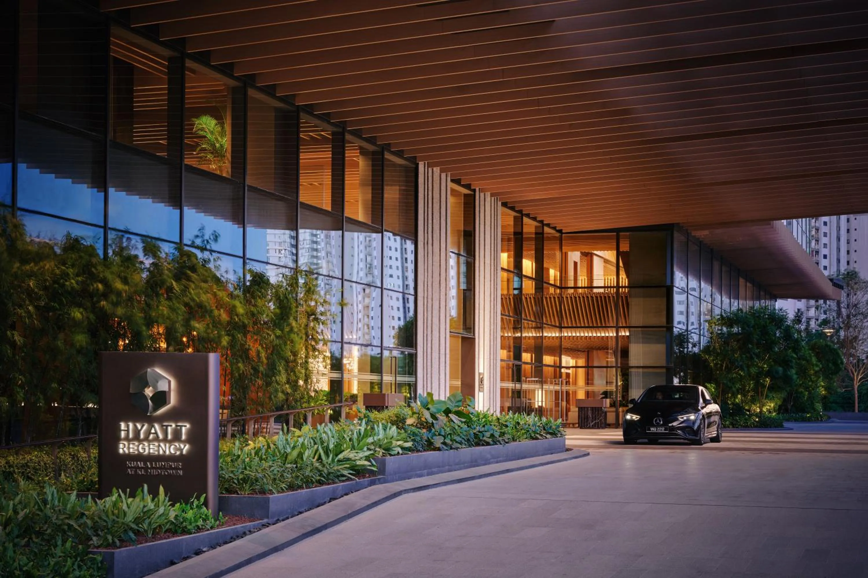 Facade/entrance in Hyatt Regency Kuala Lumpur at KL Midtown