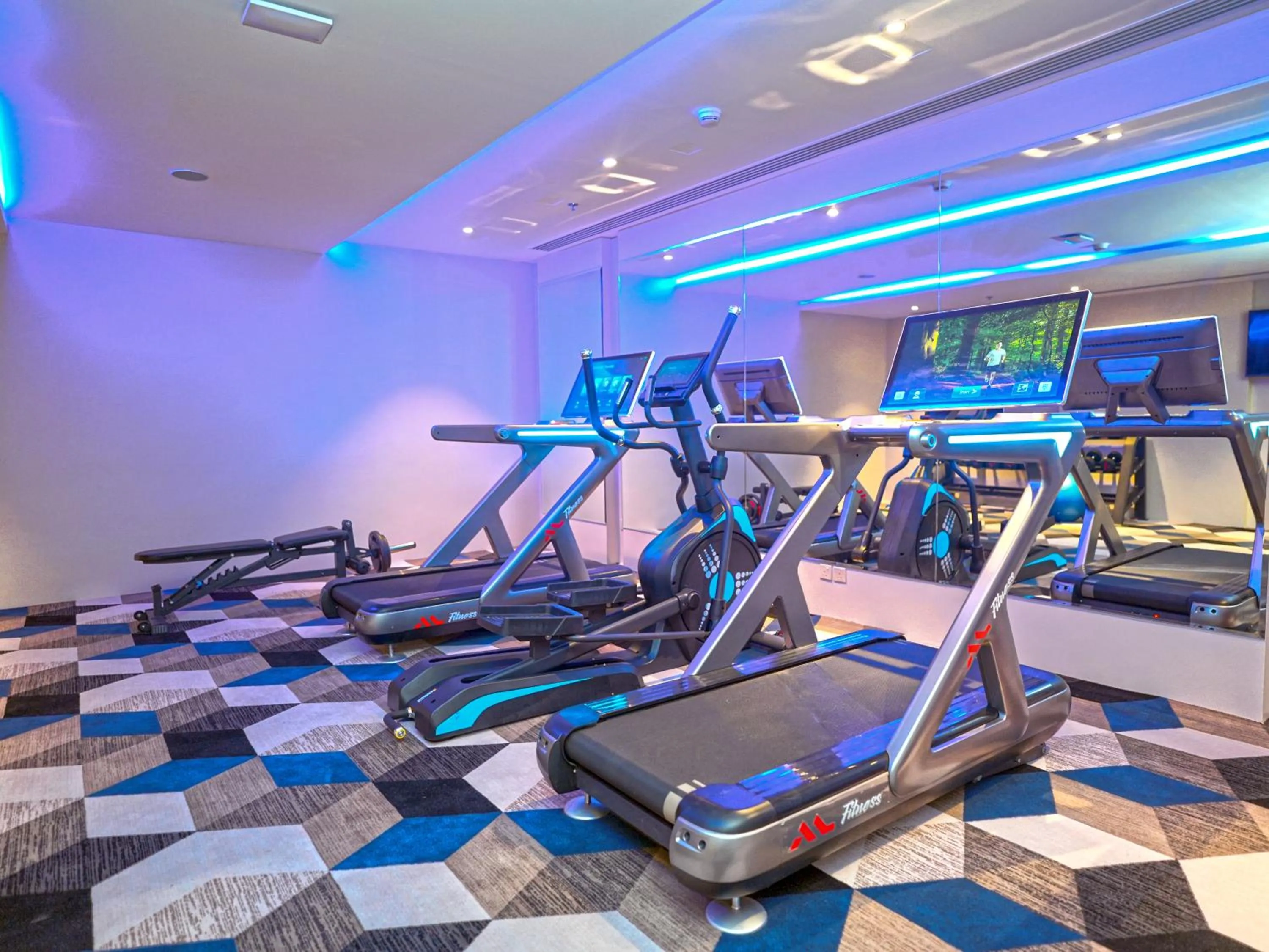 Fitness centre/facilities in Casa Diora Hotel Al Rawdah