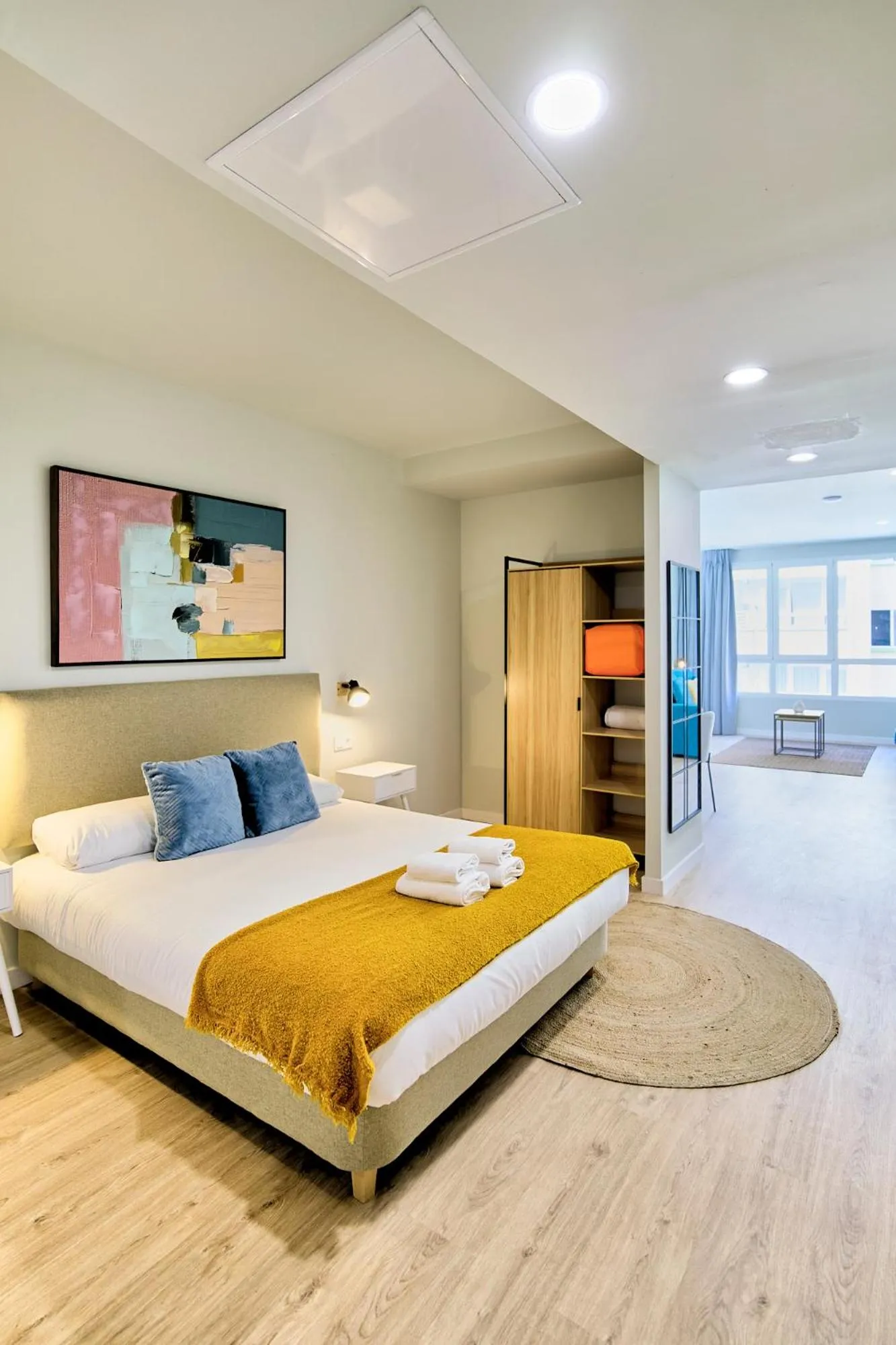 Bed in Apartamentos Olivia by gaiarooms