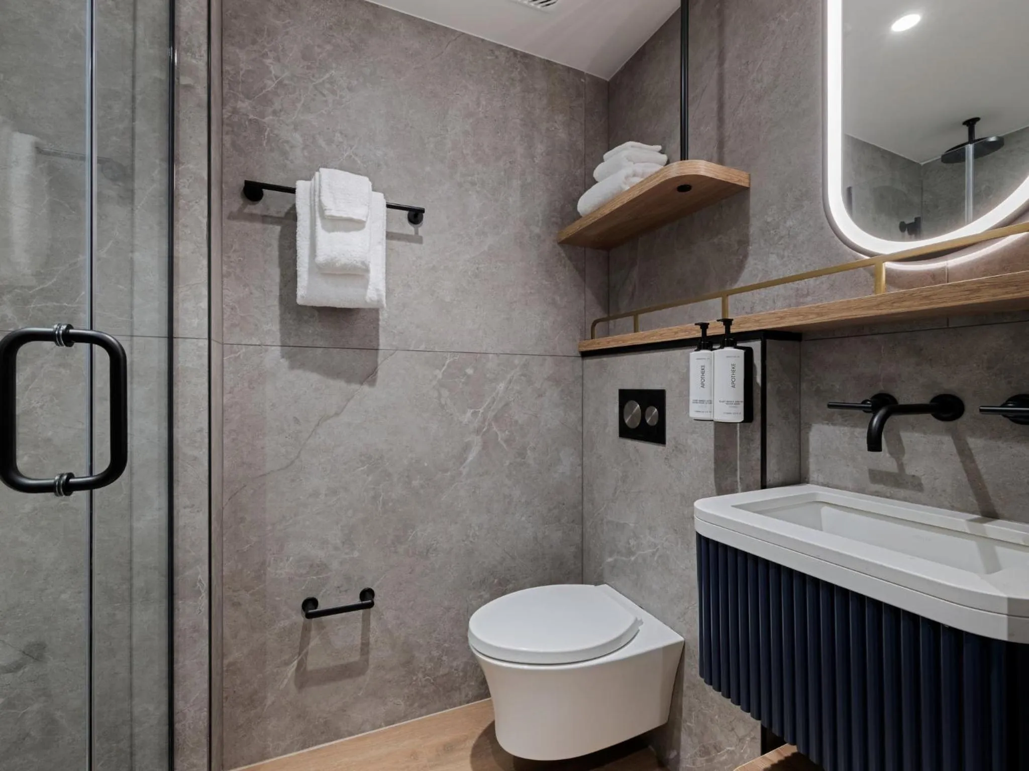 Bathroom in voco Times Square - Broadway by IHG
