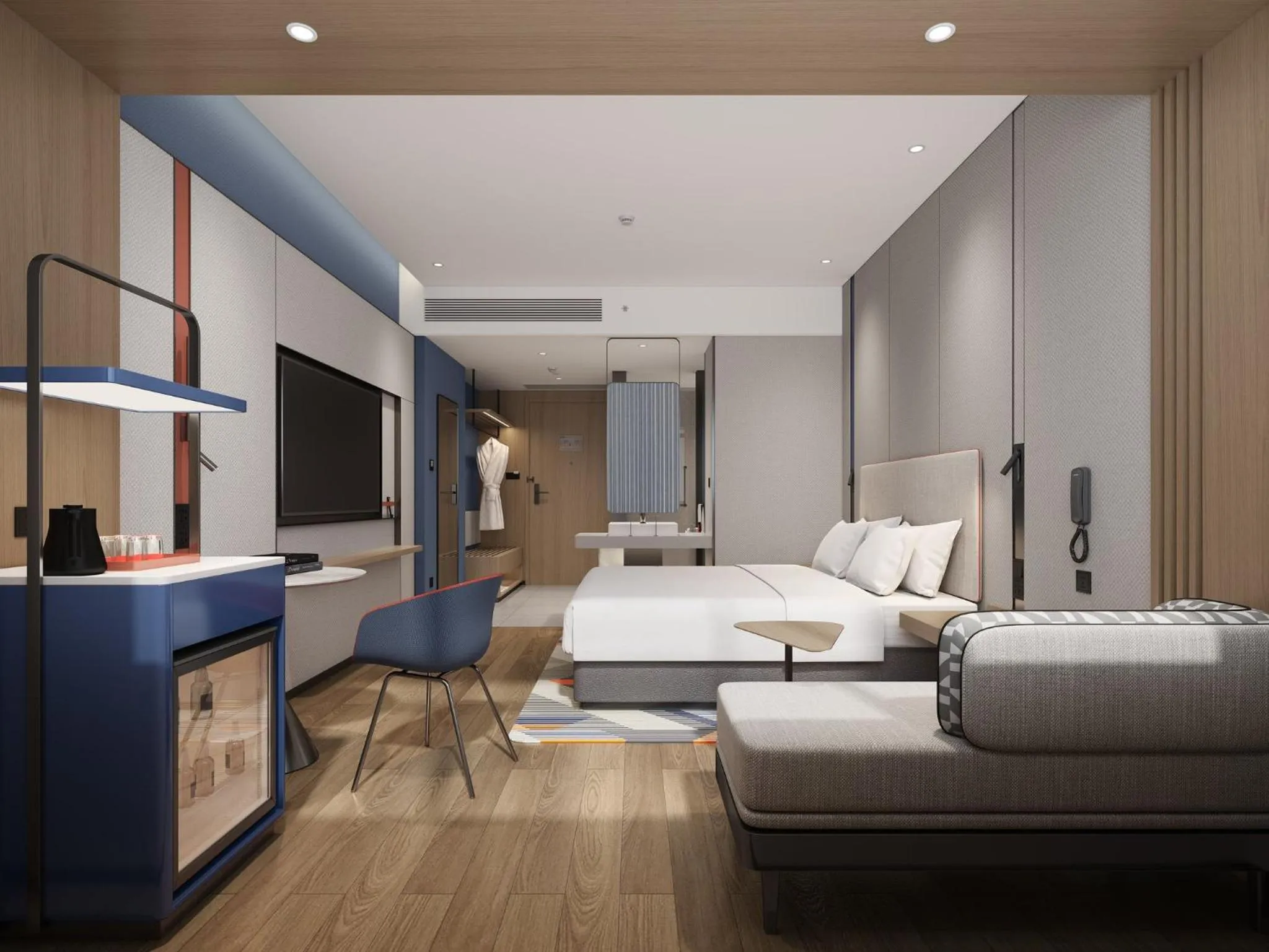 Photo of the whole room in Holiday Inn Express Qingdao City Balcony by IHG