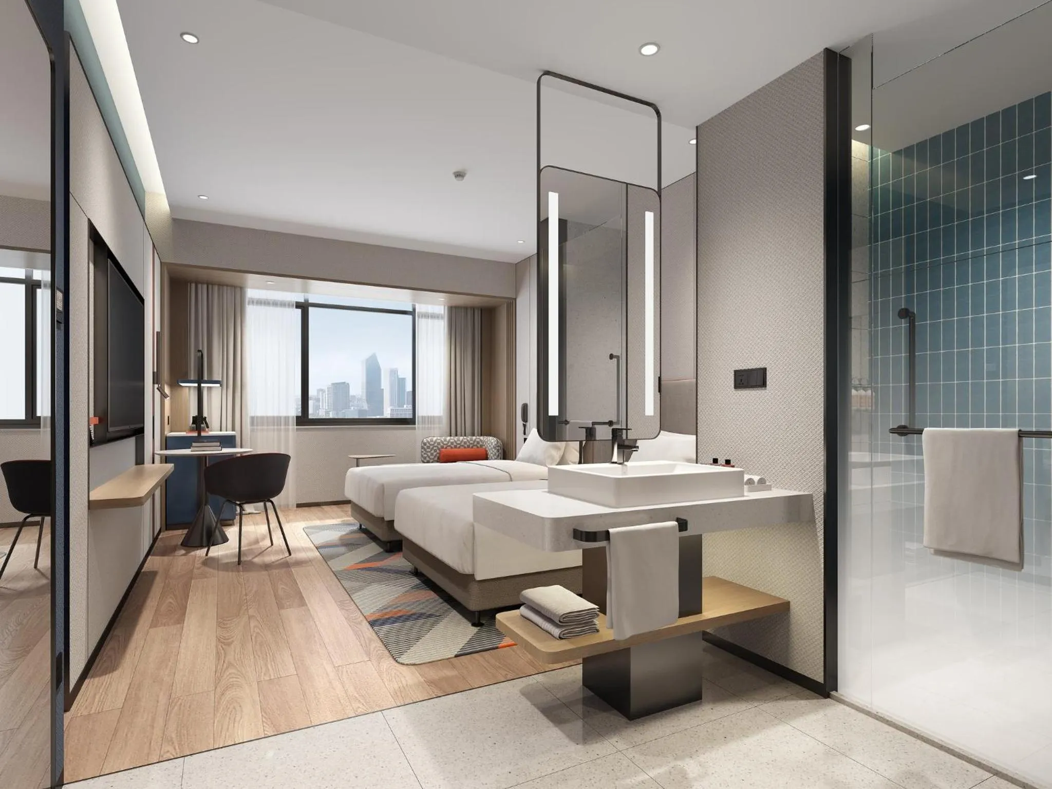 Photo of the whole room in Holiday Inn Express Qingdao City Balcony by IHG