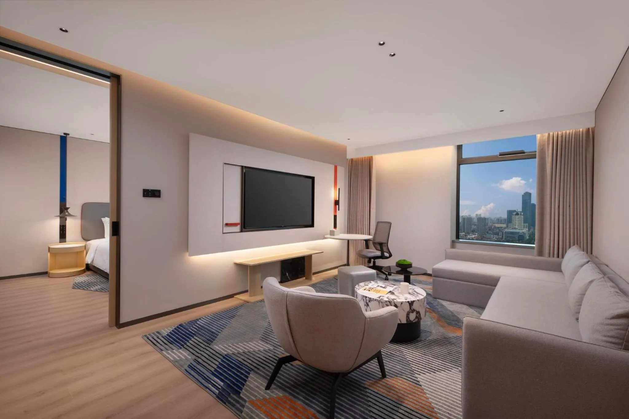 Photo of the whole room in Holiday Inn Express Wuhan Jianghan Road by IHG