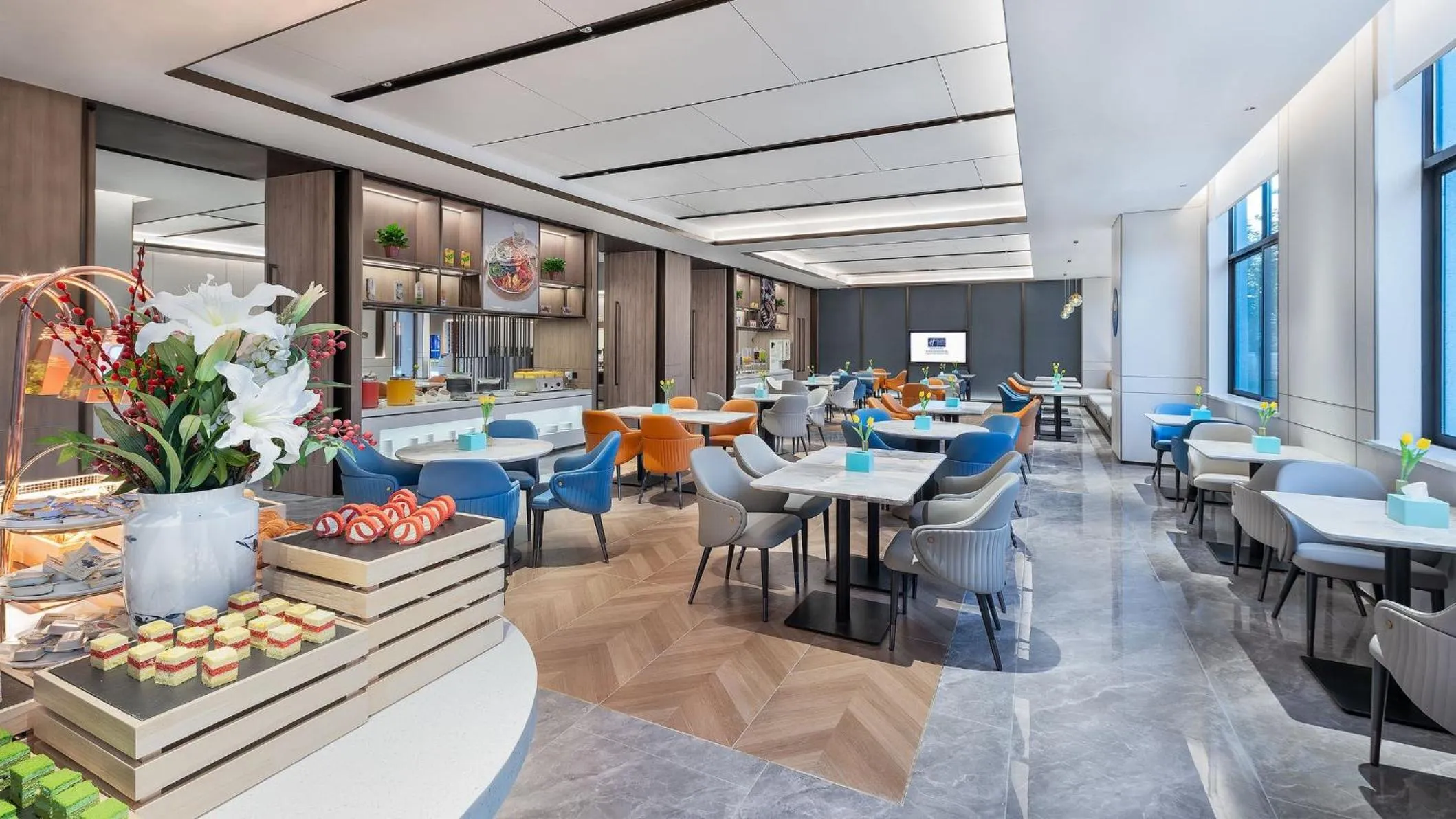 Restaurant/places to eat in Holiday Inn Express Xi'an Caotang Technology Park by IHG