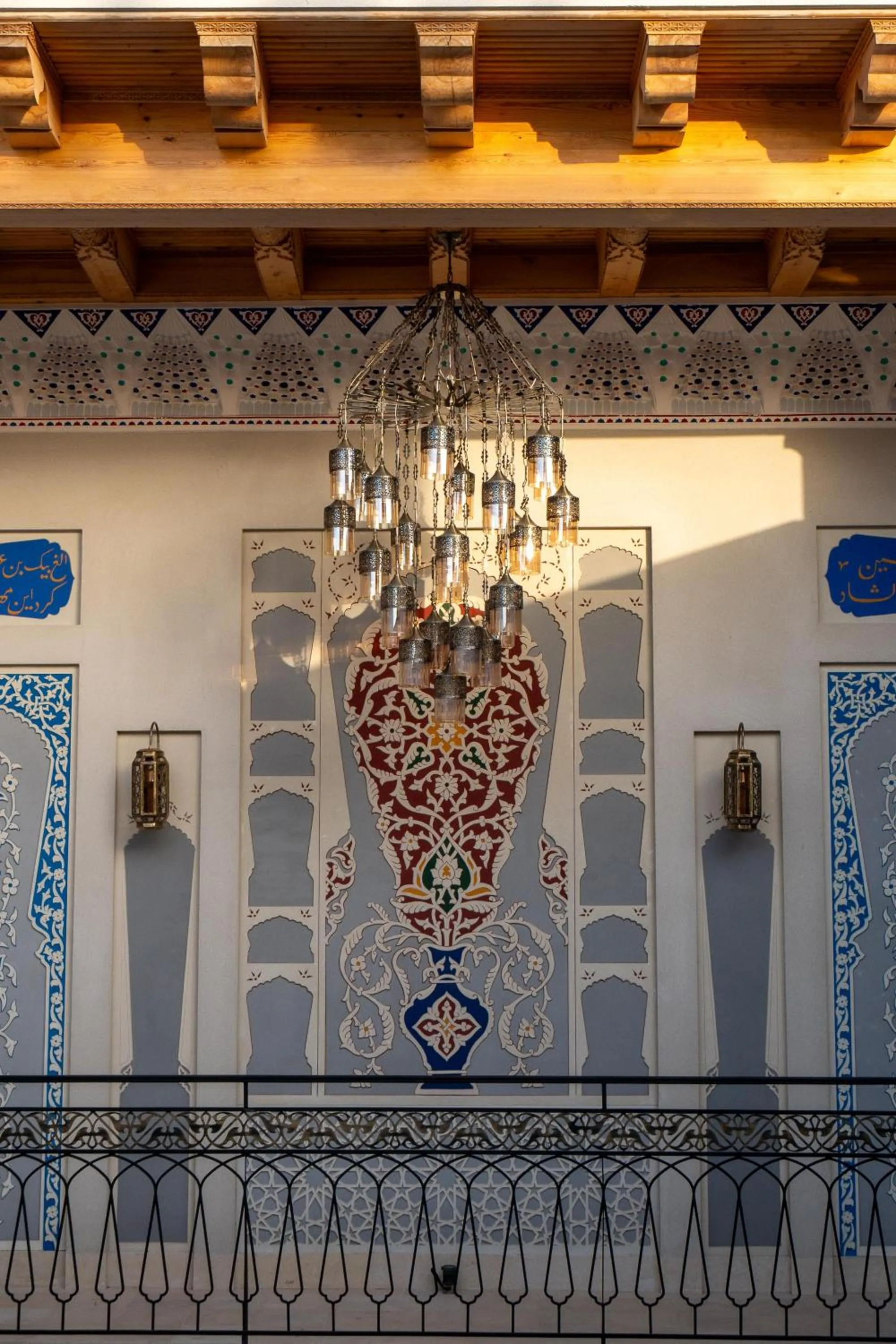 Decorative detail in Sarhad Hotel