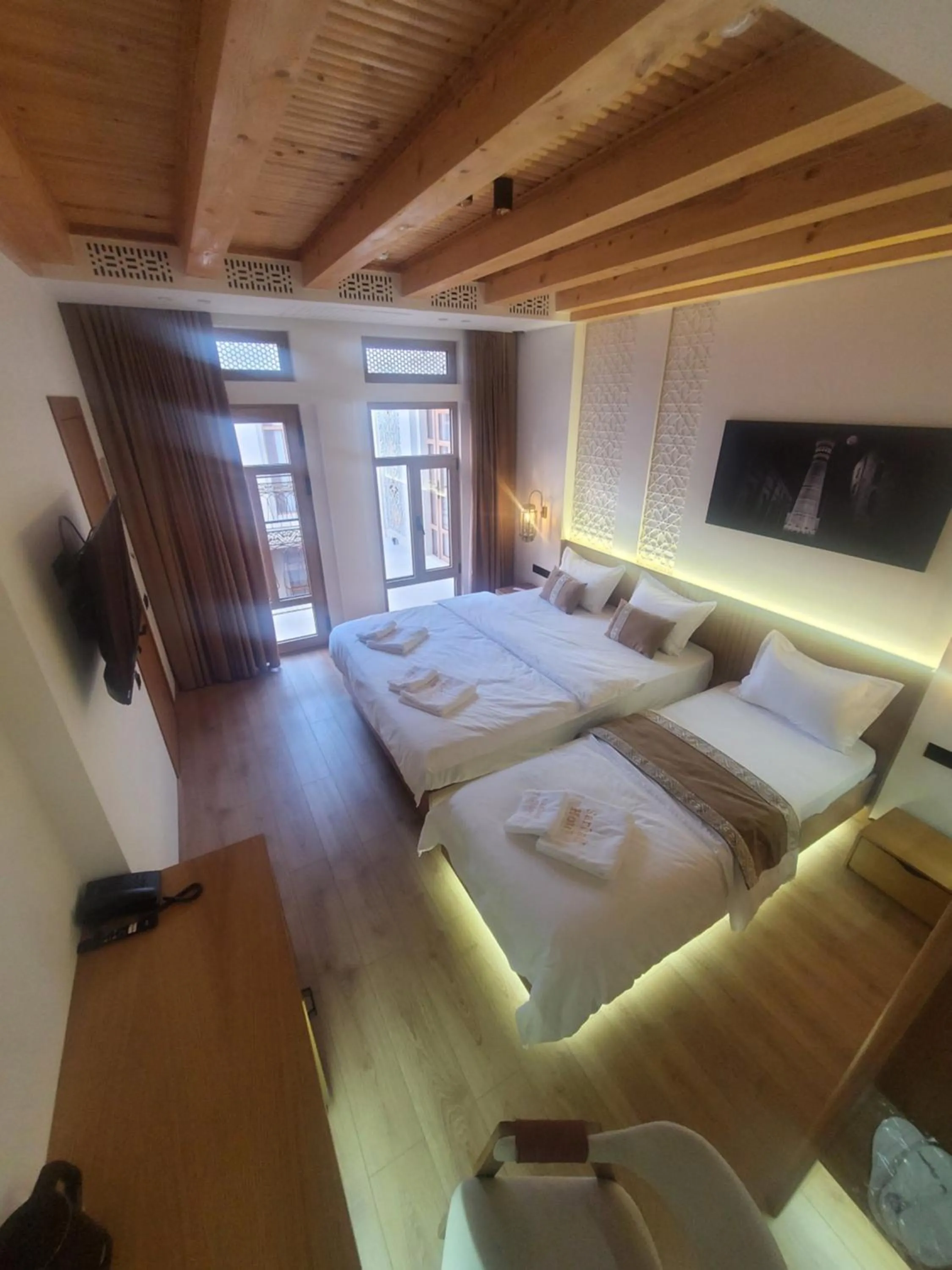 Photo of the whole room, Bed in Sarhad Hotel