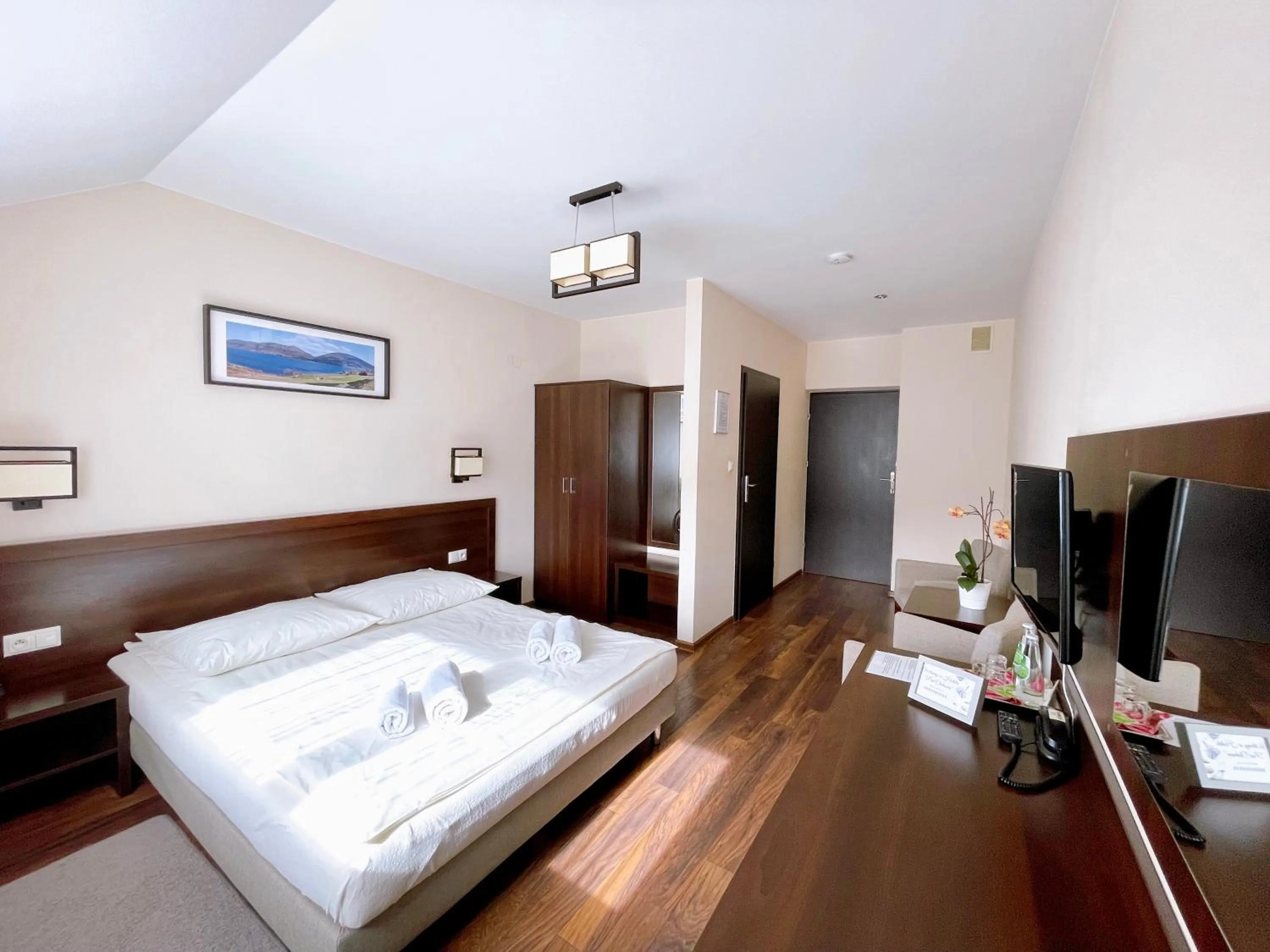 Bed in Hotel Pod Chełmem