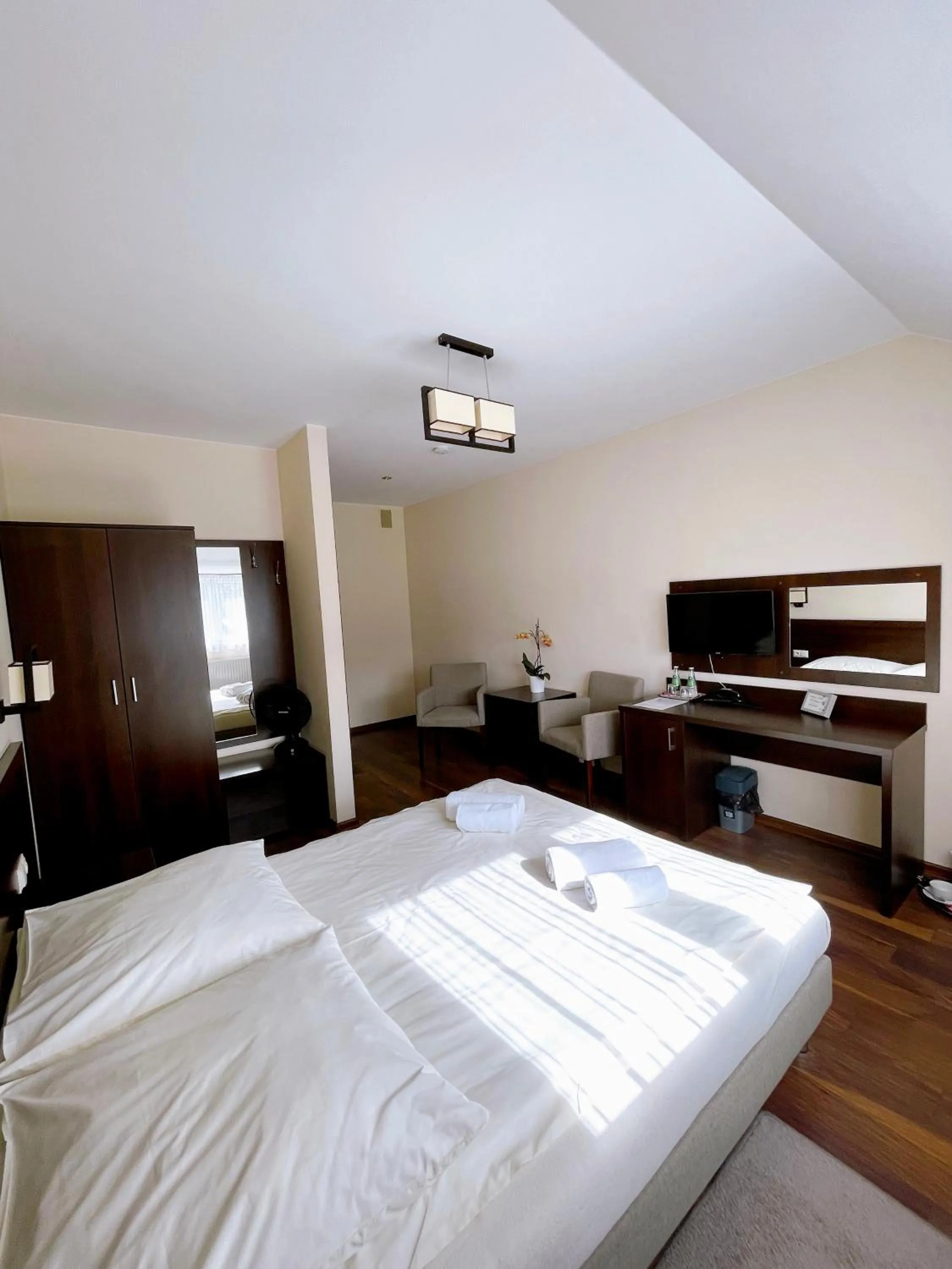 Bed in Hotel Pod Chełmem