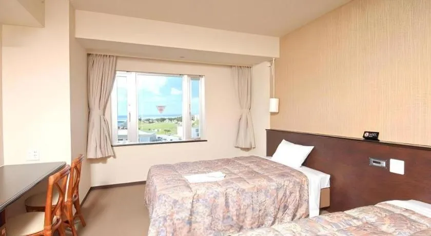 Bed in Hotel Gran View Okinawa