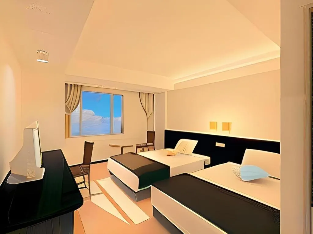 Bed in Hotel Gran View Okinawa