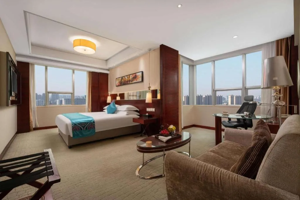 Bed in Ramada by Wyndham Zibo