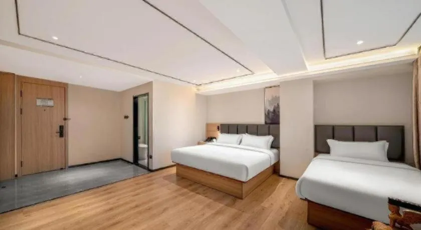 Bed in GreenTree Inn Harbin Central Avenue