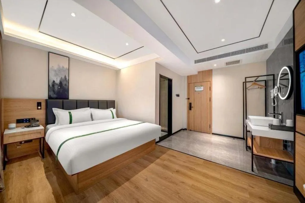 Bed in GreenTree Inn Harbin Central Avenue