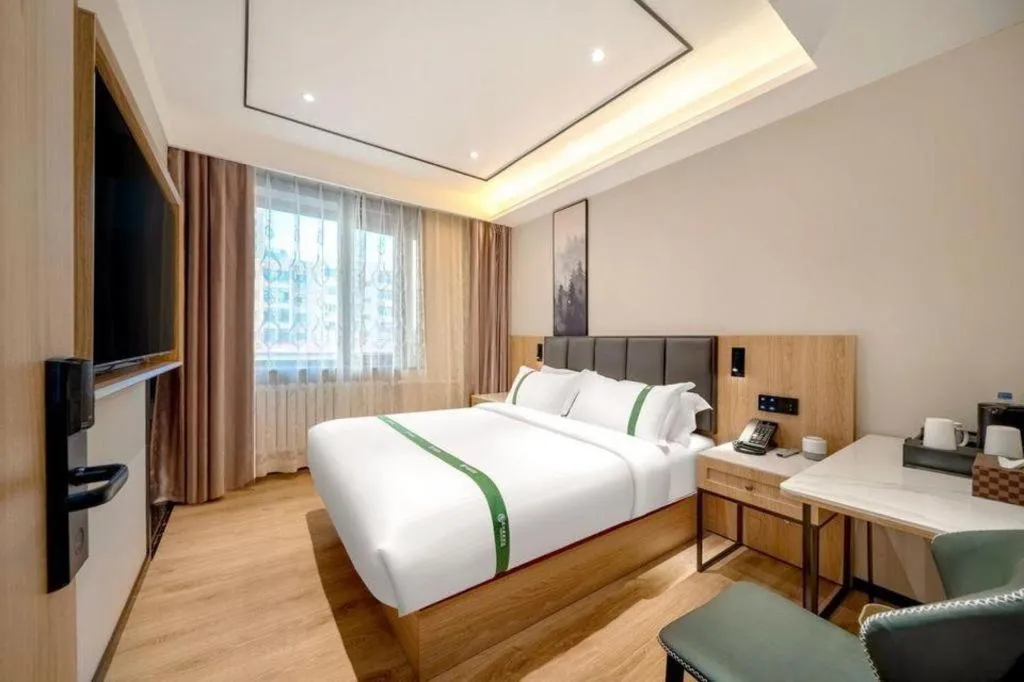 Bed in GreenTree Inn Harbin Central Avenue