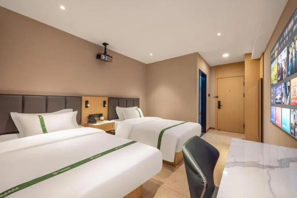 Bed in GreenTree Inn Harbin Central Avenue