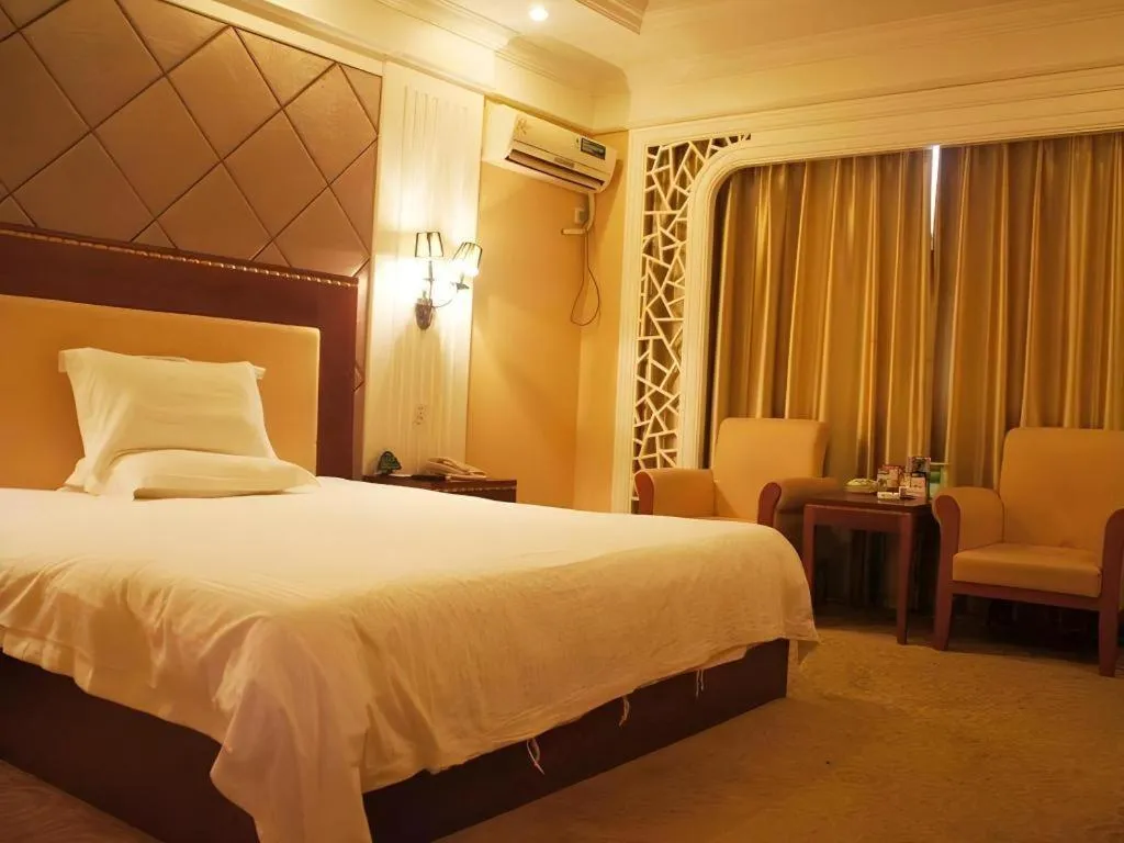 Bed in GreenTree Inn Rizhao Train Station