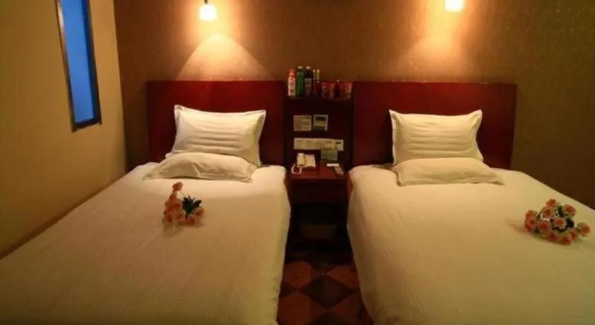 Bed in GreenTree Inn Rizhao Train Station