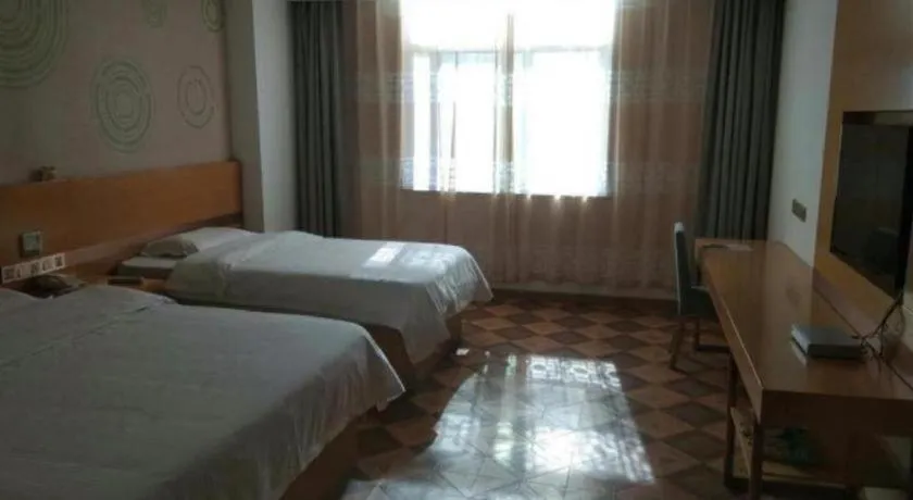 Bed in GreenTree Inn Rizhao Train Station