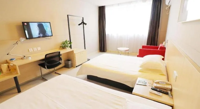 Bed in Jinjiang Inn Shanghai Minhang Zhuanqiao