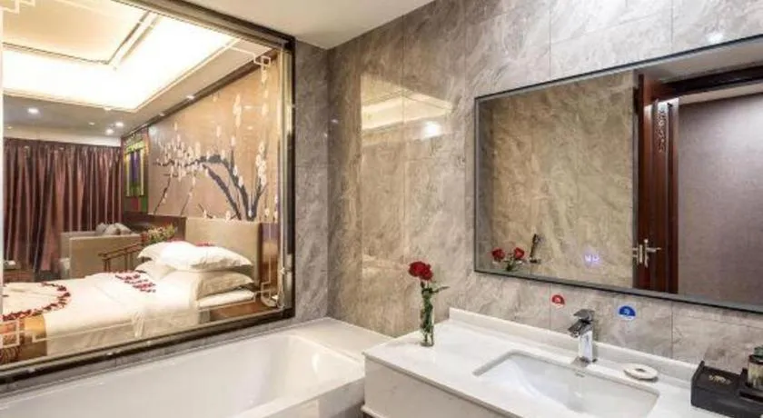 Bed in Nan Guo Hotel