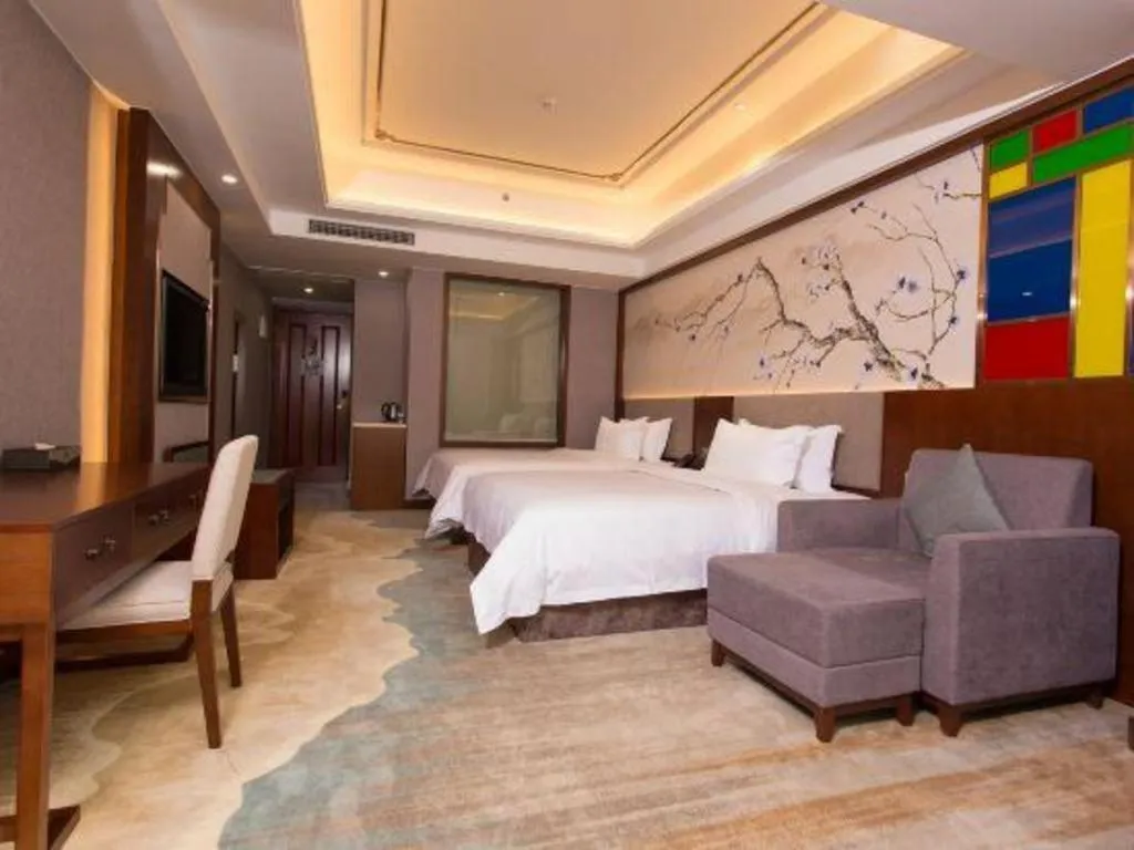 Bed in Nan Guo Hotel