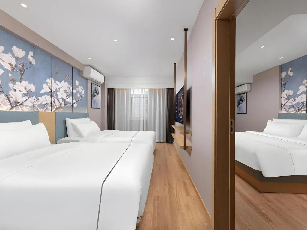 Bed in Magnotel Classic Shenyang General Hospital of Northern Theater Command