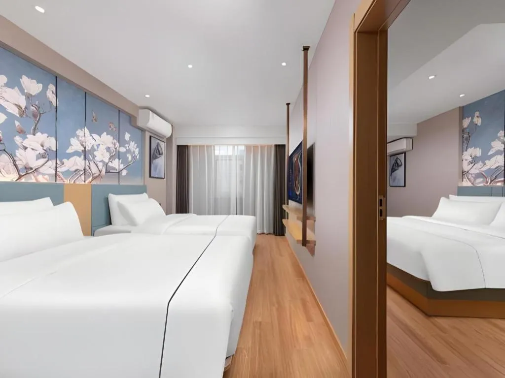 Bed in Magnotel Classic Shenyang General Hospital of Northern Theater Command