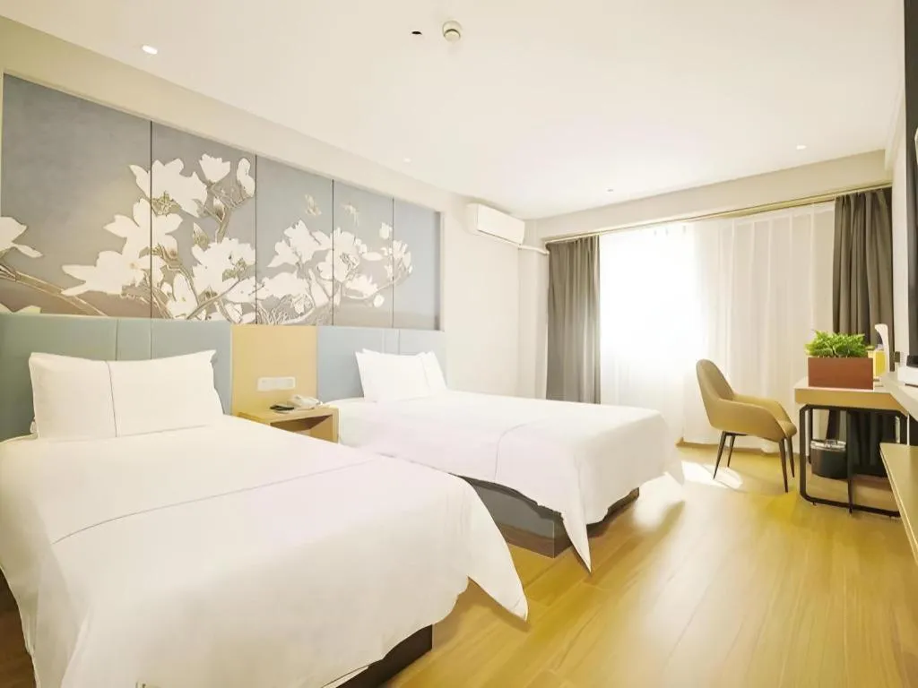 Bed in Magnotel Classic Shenyang General Hospital of Northern Theater Command