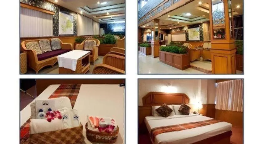 Bed in Sakol Grand Palace Hotel