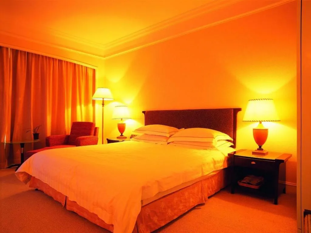 Bed in Shantou Golden Gulf Hotel