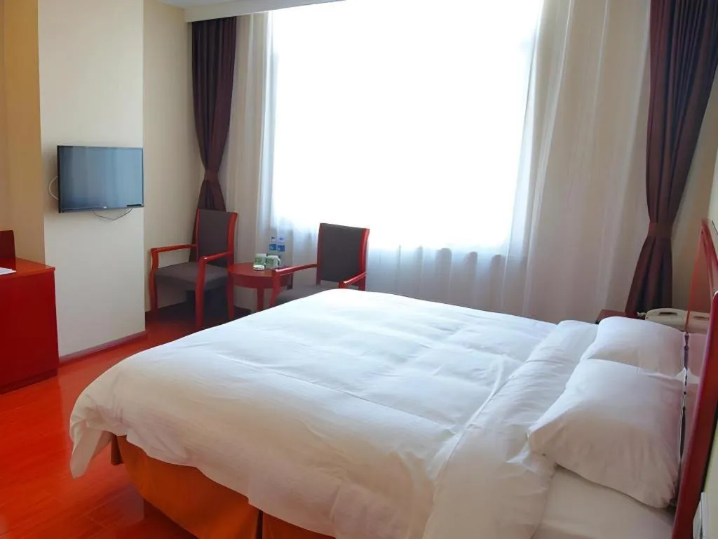 Bed in GreenTree Inn Hebei Langfang Bazhou Railway Station West Yingbin Road Express Hotel