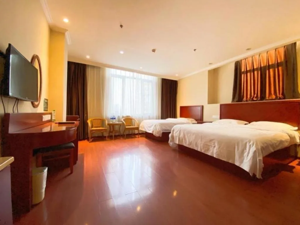 Bed in GreenTree Inn Hebei Langfang Bazhou Railway Station West Yingbin Road Express Hotel