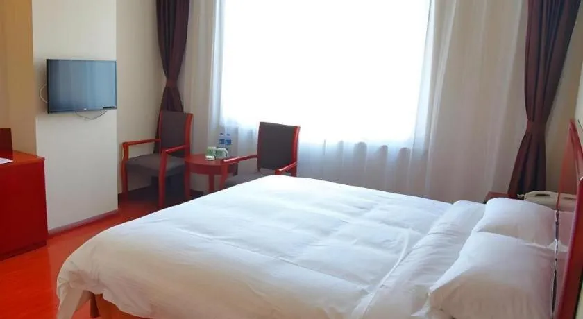 Bed in GreenTree Inn Hebei Langfang Bazhou Railway Station West Yingbin Road Express Hotel