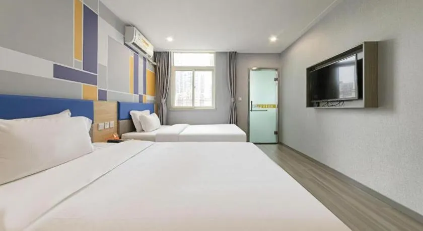 Bed in 7 Days Inn Wuhan Huaqiaocheng Happy Valley