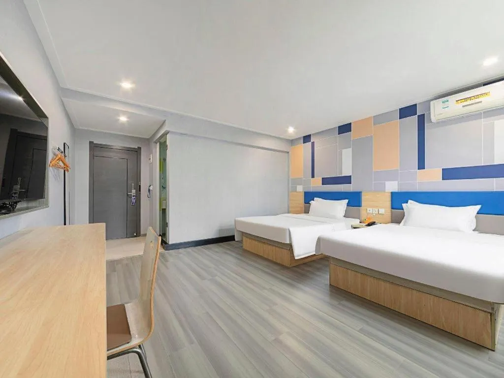 Bed in 7 Days Inn Wuhan Huaqiaocheng Happy Valley