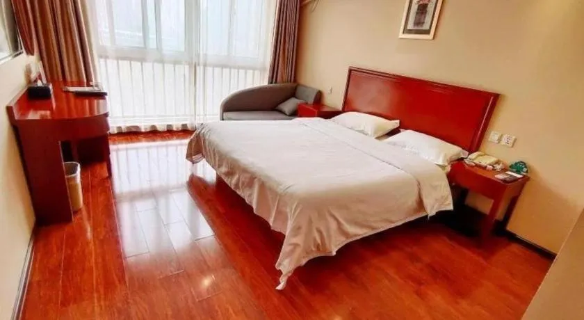 Bed in GreenTree Inn Xuzhou High Speed Railway Zhangqian Square Business Hotel