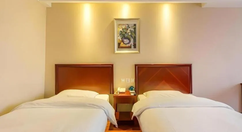 Bed in GreenTree Inn Xuzhou High Speed Railway Zhangqian Square Business Hotel