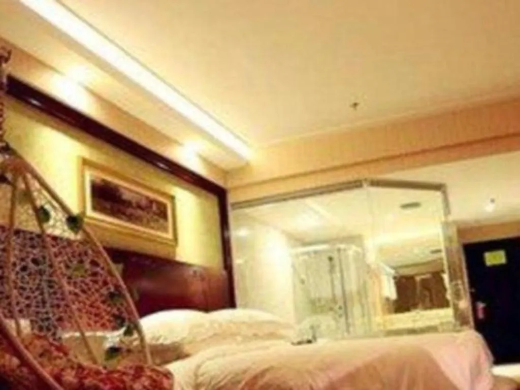 Bed in Vienna Hotel Yangzhou Yangzhou Slender West Lake Wenchangge