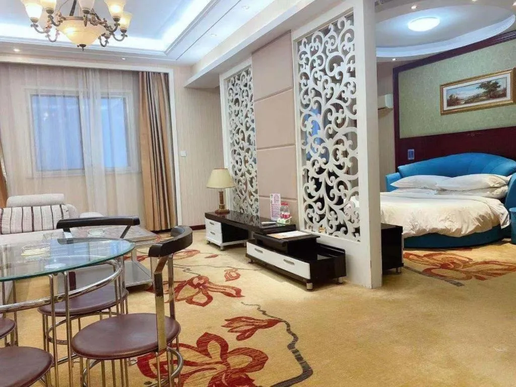 Bed in Vienna Hotel Yangzhou Yangzhou Slender West Lake Wenchangge