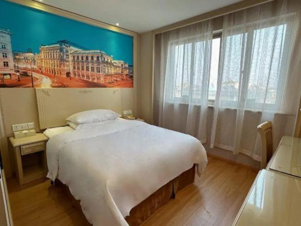 Bed in Vienna Hotel Yangzhou Yangzhou Slender West Lake Wenchangge