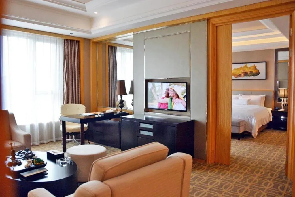 Bed in Wyndham Grand Plaza Royale Mingfa Zhangzhou
