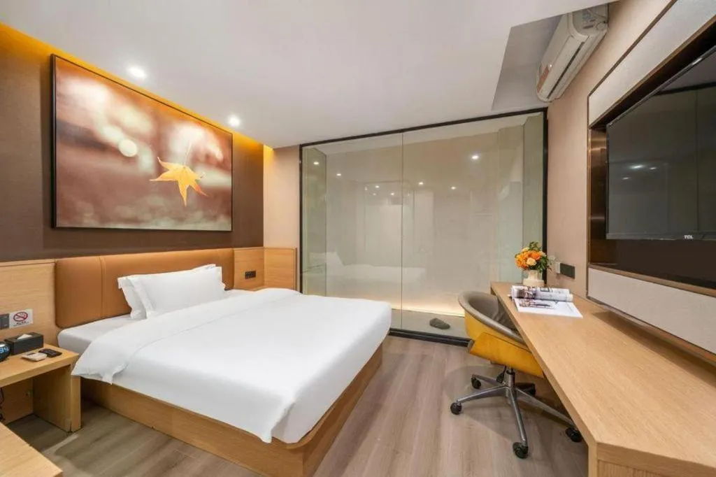 Bed in IU Hotel Guangzhou Taihe Square Branch
