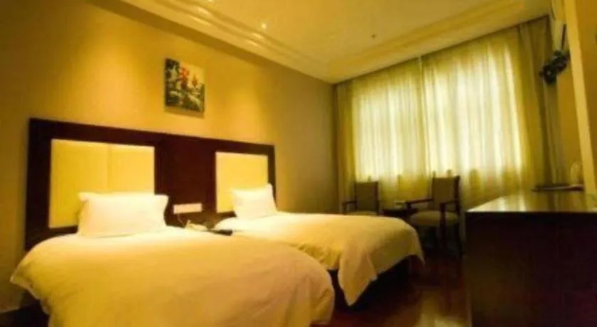 Bed in GreenTree Inn Lanzhou Gongjiawan Yangjiaqiao Express Hotel