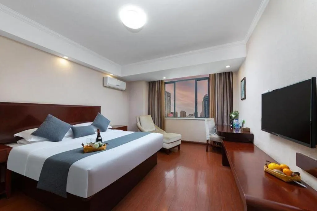 Bed in GreenTree Inn JinDeZhen People Square Taoxichuan Wenchuang Street