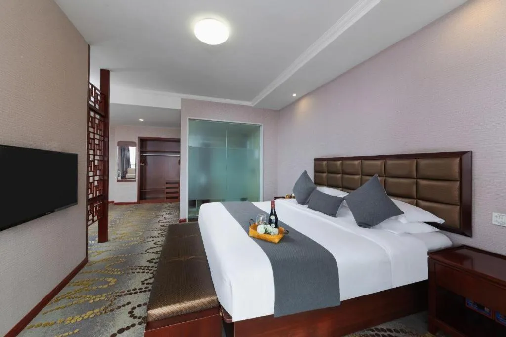 Bed in GreenTree Inn JinDeZhen People Square Taoxichuan Wenchuang Street