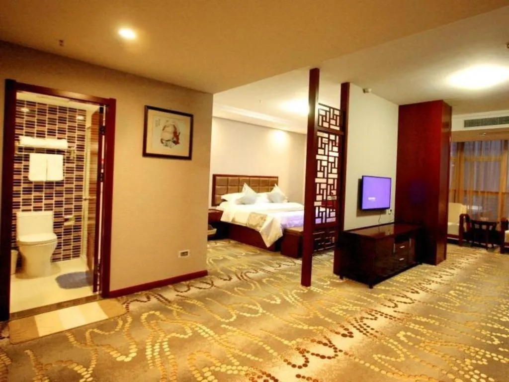 Bed in GreenTree Inn JinDeZhen People Square Taoxichuan Wenchuang Street