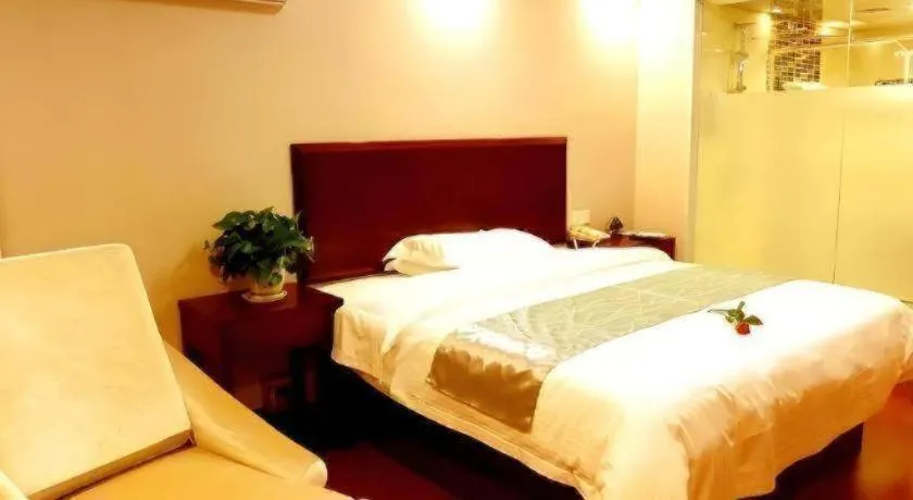 Bed in GreenTree Inn JinDeZhen People Square Taoxichuan Wenchuang Street