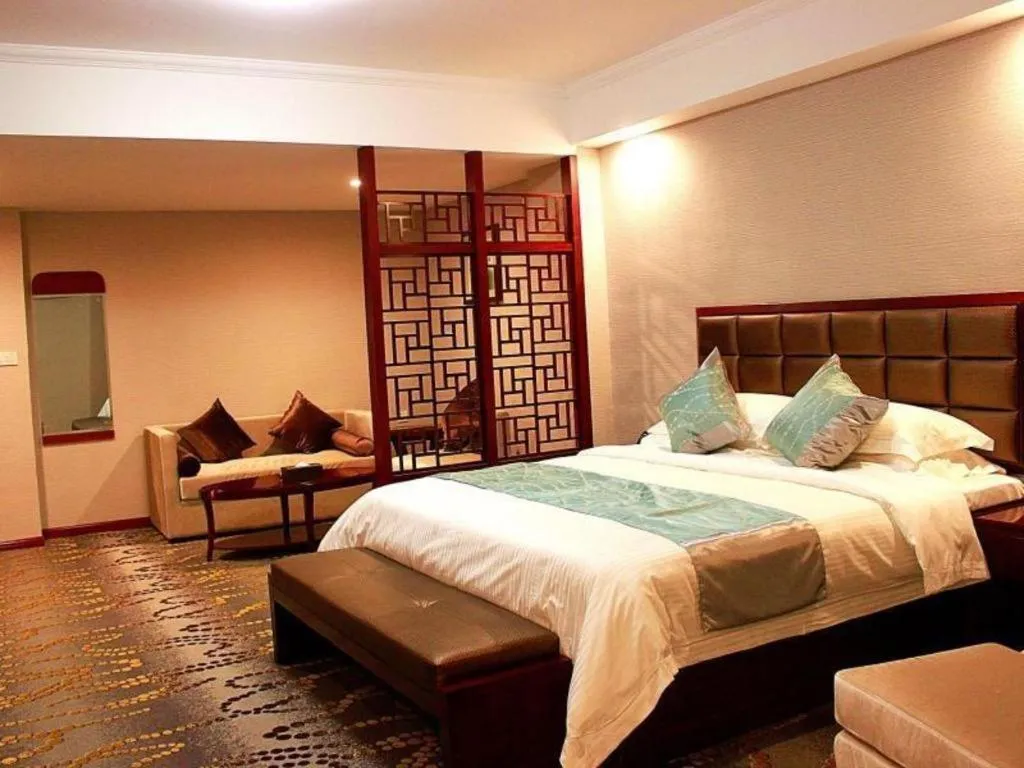Bed in GreenTree Inn JinDeZhen People Square Taoxichuan Wenchuang Street