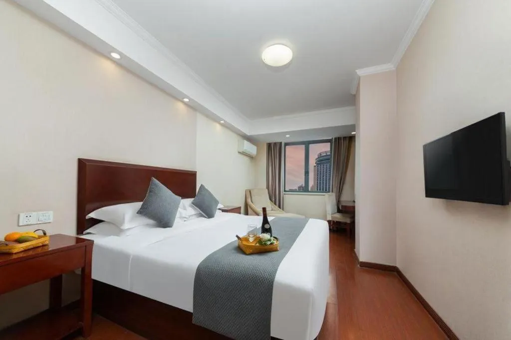 Bed in GreenTree Inn JinDeZhen People Square Taoxichuan Wenchuang Street